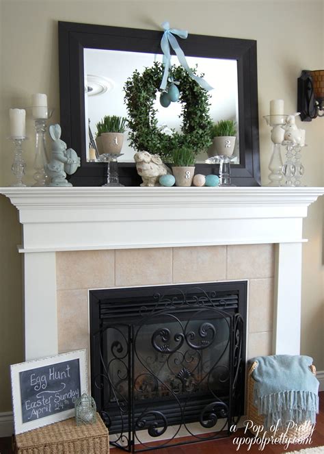 Easter Decorating Ideas Mantel 2011 A Pop Of Pretty