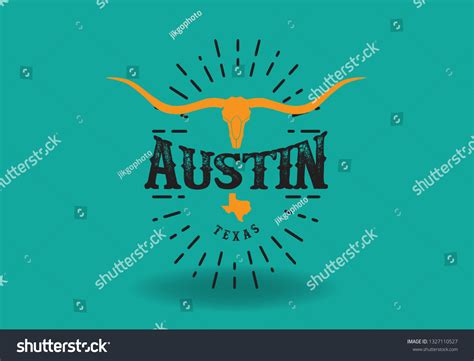 Austin Texas Logo Design Concept Vector Stock Vector Royalty Free