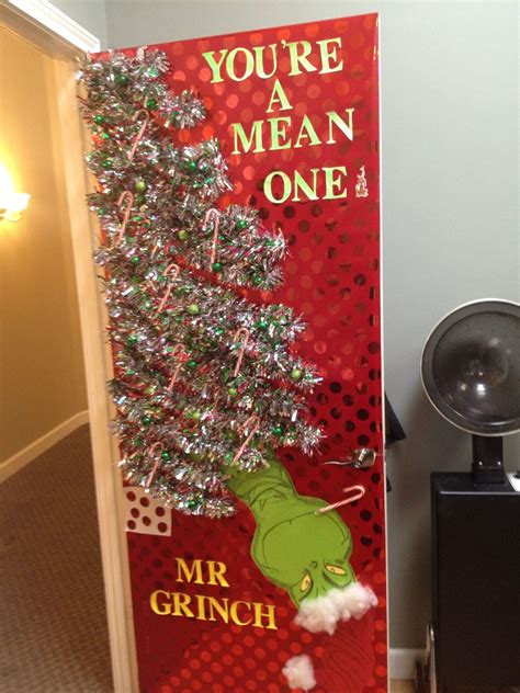 Your A Mean One Mr Grinch Christmas Door Decorating Contest Holiday Door Decorations Office