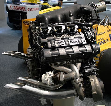 1988 Honda Ra168e Turbo Engine Formula One Engineering Honda