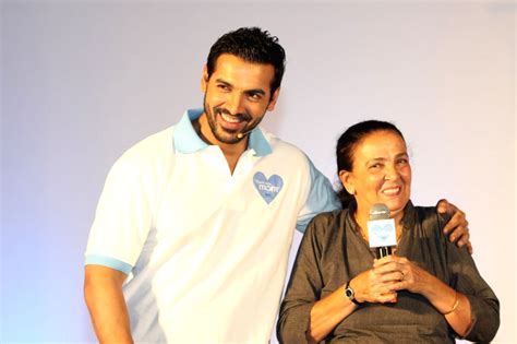 John Abraham With Mom At Thank You Mom Event
