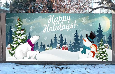 Fence Banner North Pole By Xentas Inc Print Décor