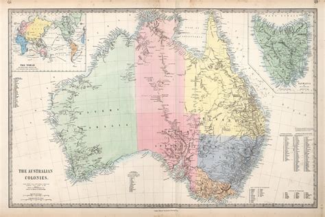 Map Of The Australian Colonies In The Year 1865 Art Poster Etsy Ireland