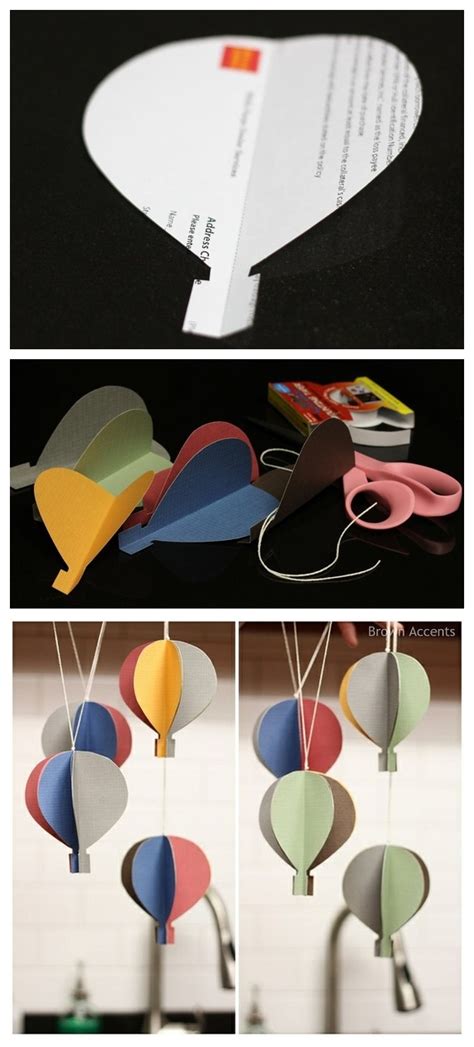 Collection by re/max real estate. How to make Paper Hot Air Balloon Garland step by step ...