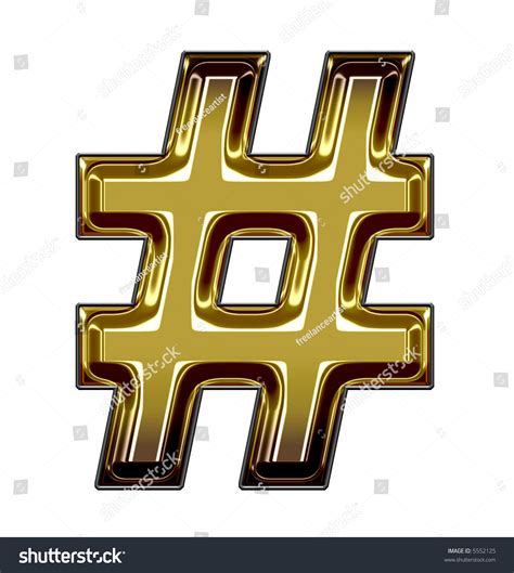 Gold Number Sign Stock Photo 5552125 Shutterstock