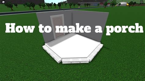 How To Build A Porch In Bloxburg Youtube