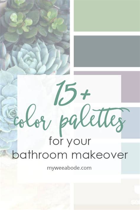 17 Color Palettes For Your Bathroom Makeover My Wee Abode Bathroom