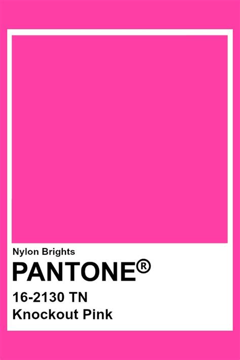 Knockout Pink Pantone Pantone Colour Palettes Pantone Color Chart