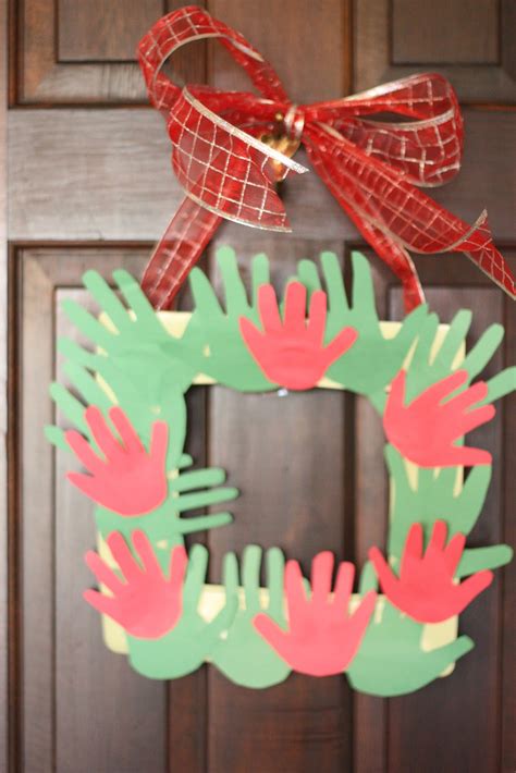 Handprint Christmas Wreath I Can Teach My Child
