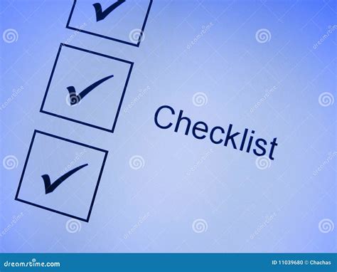 Tick Marks On Checklist Stock Illustration Illustration Of Illustrated