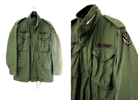 Vintage Mens Green Army Jacket Us Army By Cutandchicvintage