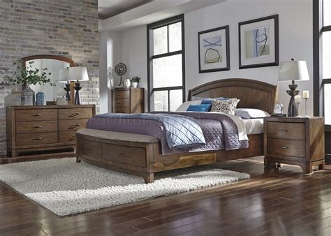 With a style for every taste, pulaski furniture can transform your bedroom into a comfortable place to retreat at night and a refreshing place to wake up each morning. Avalon III Bedroom 5Pc Set 705BR-QPBS in Pebble Brown by Liberty