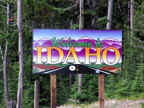 Idaho Welcome Sign