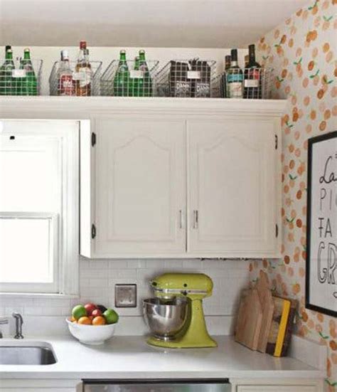 Decorating above kitchen cabinets, description: 20 Stylish and Budget-friendly Ways to Decorate Above ...