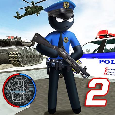 Download Us Police Stickman Vegas Rope Hero City Gangster