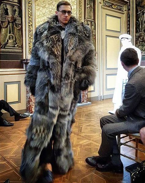 Man In Fur Coat Mens Fur Coat Long Fur Coat Fur Coat