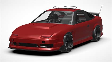 Nissan 180sx Stance Buy Royalty Free 3D Model By NLM NLM Group