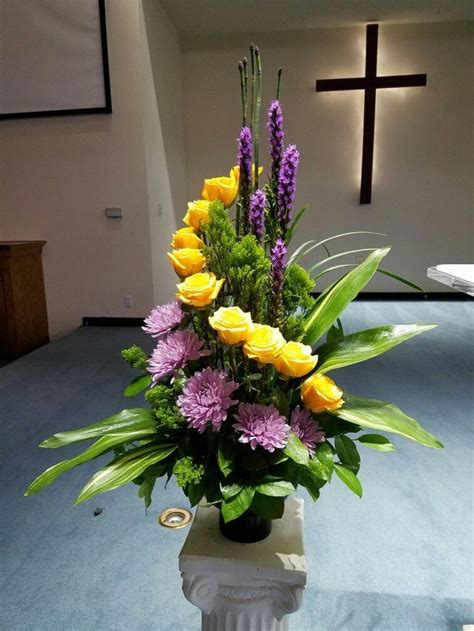 Fresh Flower Arrangement Images For Church Top Collection Of