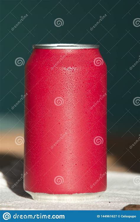 Red Soda Can Stock Image Image Of Liquid Drink Beverage 144961627