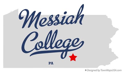 Map Of Messiah College Pa Pennsylvania