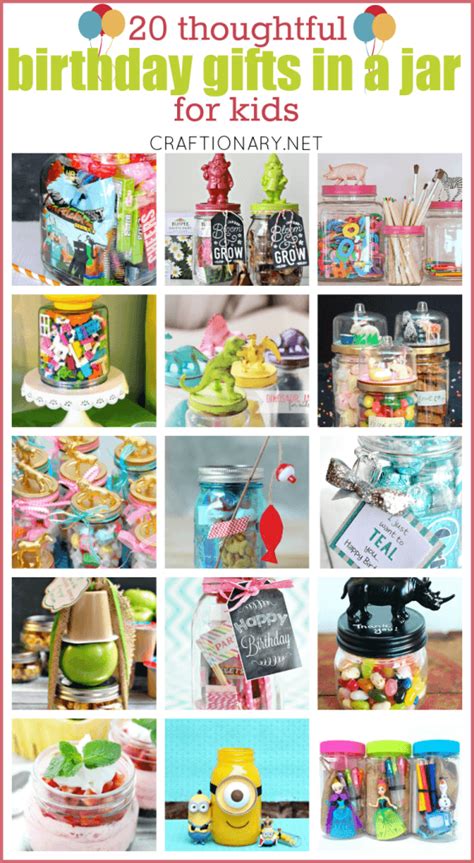 20 Thoughtful Birthday Ts In A Jar For Kids Craftionary