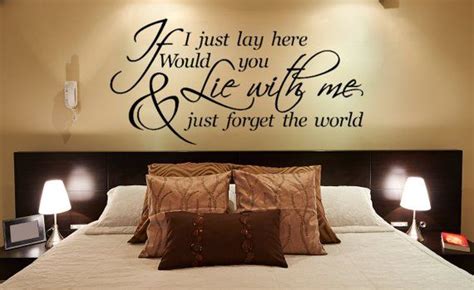 Bedroom Wall Decal Master Bedroom Wall Decal If I Lay Here Wall