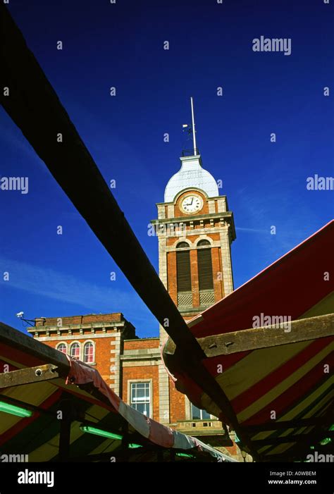 The Market Hall In Chesterfield Marketplace England Uk Stock Photo Alamy