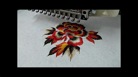 Computerized Embroidery Machine 12 15 Colors Youtube