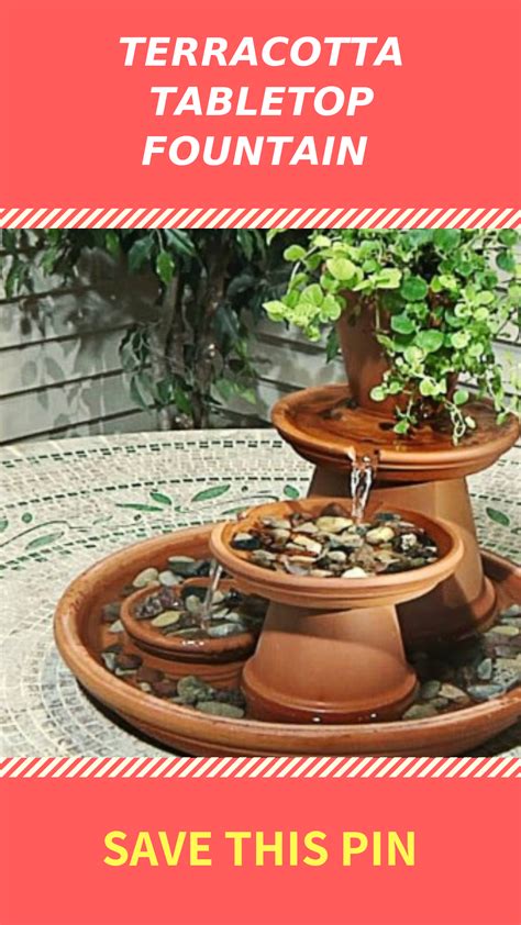 Diy Terracotta Tabletop Fountain Project For Outdoors Tabletop