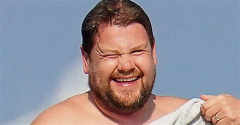 James Corden Strips Off As He Takes Dip In Sea After Six Stone Weight