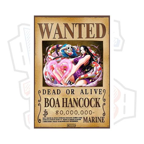Boa Hancock Ver 3 Wanted Poster Shichibukai One Piece Shopee Malaysia