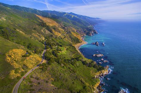 Elevated View Of Big Sur Coastline Photograph By Panoramic Images