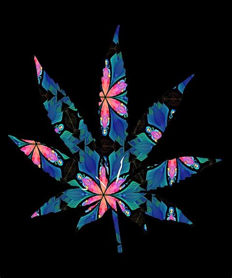 Cannabis Rainbow Design 17 Digital Art By Lin Watchorn Fine Art America