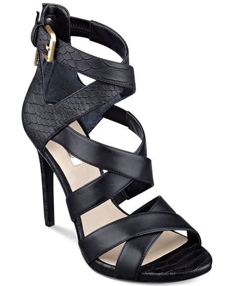 Guess Womens Abby Strappy Dress Sandals In Black Lyst