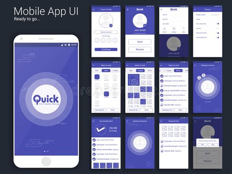 The best ui design tools can fit almost every design process, and hopefully meet your creative requirements. File Transfer Mobile App UI, UX And GUI Layout. Stock ...