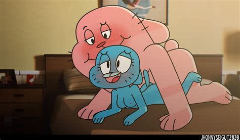 Rule 34 Anthro Bed Blue Body Blue Fur Blush Breasts Cartoon Network Domestic Cat Duo Felid