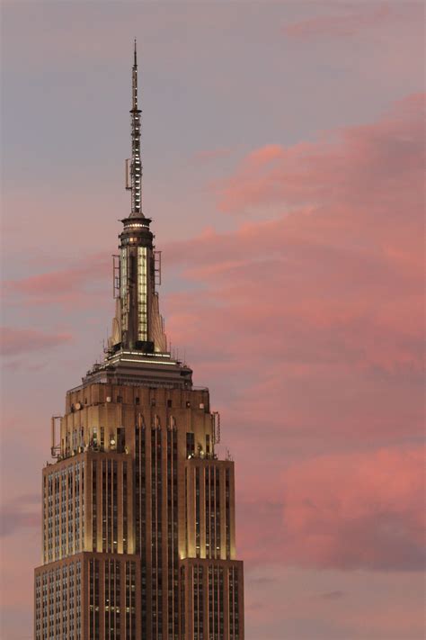 Empire State Building At Sunset Viewing Nyc