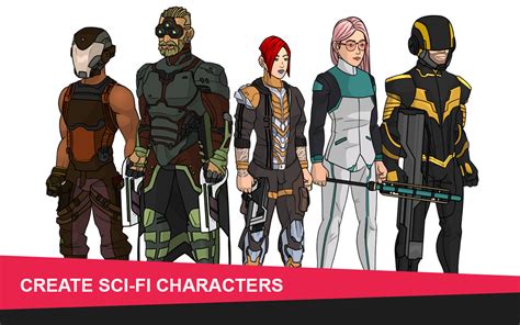 Sci Fi Pack For Character Creator 2d