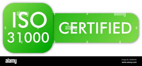 Iso 9001 Certified Badge Icon Certification Stamp Flat Design Vector