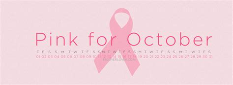 Pink For October Facebook Cover