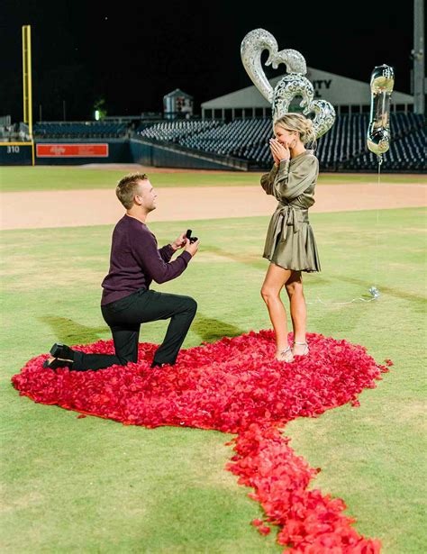 Chase Chrisley Is Engaged To Emmy Medders Inside His Baseball Stadium Proposal With 175k Rose