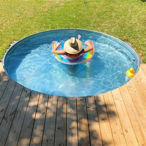 Stock Tank Pools Are The Perfect Plunge Pool To Cool Off From The Heat Yet Take Up Very Little