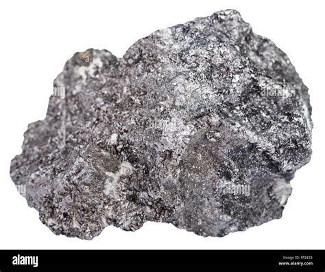 Macro Shooting Of Natural Rock Specimen Piece Of Graphite Mineral