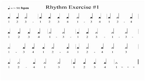 Rhythm Exercise 1 Youtube