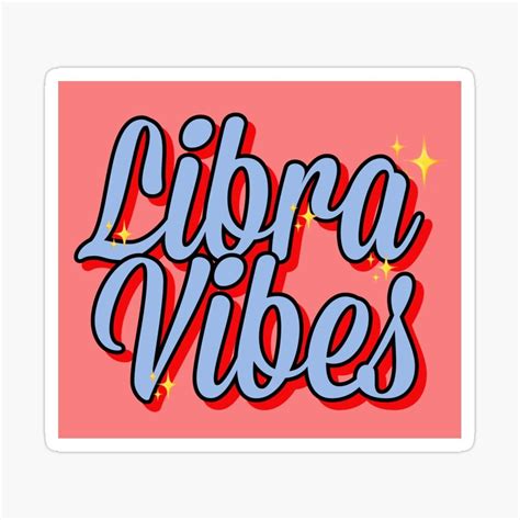 Libra Vibes Astrology Stickers By Gabyiscool Sticker By Gabyiscool