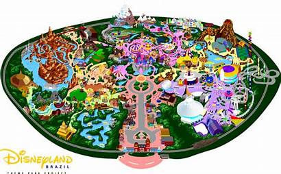 Disneyland Map Clipart Deviantart Park Transparent Theme