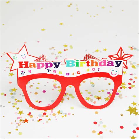 Customisable Happy Birthday Glasses By Postbox Party
