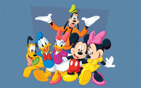 Walt Disney Cartoon Donald Duck Daisy Duck Mickey Mouse
