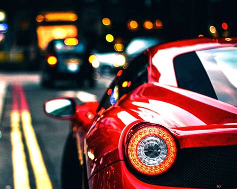 Red Ferrari Super Luxury Car 4k Wallpaper Download