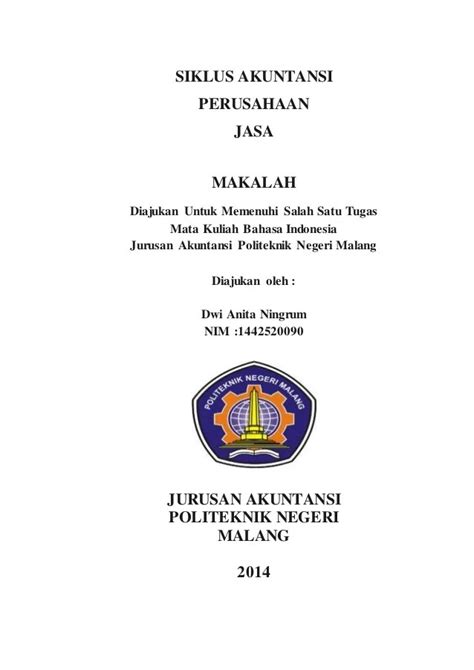 Contoh Cover Makalah Universitas Negeri Malang Kumpulan Contoh